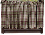 Jackson Scalloped Lined Tier Curtains 24" - Primitive Star Quilt Shop - 1