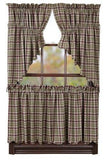 Jackson Scalloped Lined Tier Curtains 24" - Primitive Star Quilt Shop - 2