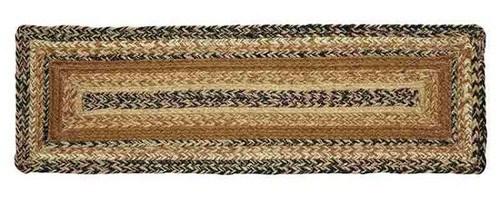 Kettle Grove Rectangle Braided Stair Tread Latex Backed 8.5x27" - Primitive Star Quilt Shop