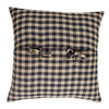 Navy Check Fabric Pillow 16" Filled - Primitive Star Quilt Shop - 2