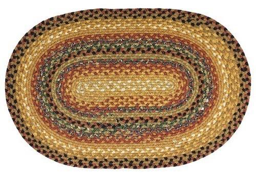 Peppercorn Oval Cotton Braided Floor Runner 2'6"x9' - Primitive Star Quilt Shop - 1