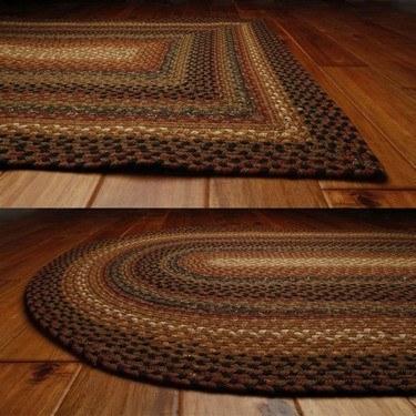 Peppercorn Oval Cotton Braided Floor Runner 2'6"x9' - Primitive Star Quilt Shop - 2