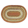 Pumpkin Pie Oval Cotton Braided Floor Runner 2'6"x6' - Primitive Star Quilt Shop - 1