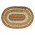 Pumpkin Pie Oval Cotton Braided Rug 24x36"