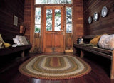 Pumpkin Pie Oval Cotton Braided Rug 36x60" - Primitive Star Quilt Shop - 3