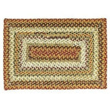 Pumpkin Pie Rectangle Cotton Braided Rug 20x30" - Primitive Star Quilt Shop - 1