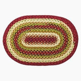 Santa Fe Sunrise Oval Cotton Braided Floor Runner 2'6"x9' - Primitive Star Quilt Shop - 1