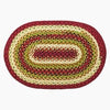 Santa Fe Sunrise Oval Cotton Braided Rug 27x45" - Primitive Star Quilt Shop - 1