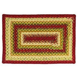 Santa Fe Sunrise Rectangle Cotton Braided Rug 20x30" - Primitive Star Quilt Shop - 1