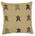 Stratton Applique Star Burlap Pillow 16" Filled