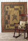 Stratton Quilted Throw - Primitive Star Quilt Shop