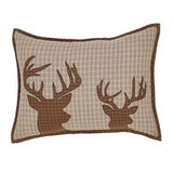 Tallmadge Deer Fabric Pillow 14x18" Filled - Primitive Star Quilt Shop - 1