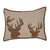 Tallmadge Deer Fabric Pillow 14x18" Filled