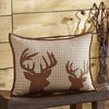 Tallmadge Deer Fabric Pillow 14x18" Filled - Primitive Star Quilt Shop - 3