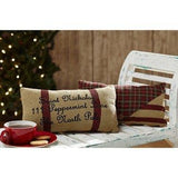 Tartan Santa's Mail Pillows 7x13" - Set of 2 - Primitive Star Quilt Shop - 1