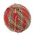 Tea Cabin #5 Red Plaid Rag Ball - Set of 6  1.5"