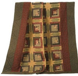 Tea Cabin Quilted Throw - Primitive Star Quilt Shop