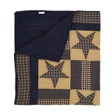 Teton Star Quilted Throw - Primitive Star Quilt Shop - 4