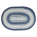 Wedgewood Oval Cotton Braided Rug 20x30" - Primitive Star Quilt Shop - 1