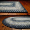 Wedgewood Oval Cotton Braided Rug 20x30" - Primitive Star Quilt Shop - 2