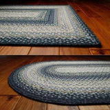 Wedgewood Oval Cotton Braided Rug 20x30" - Primitive Star Quilt Shop - 2