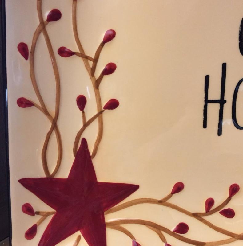 Berry Vine Bless Our Home Square Server