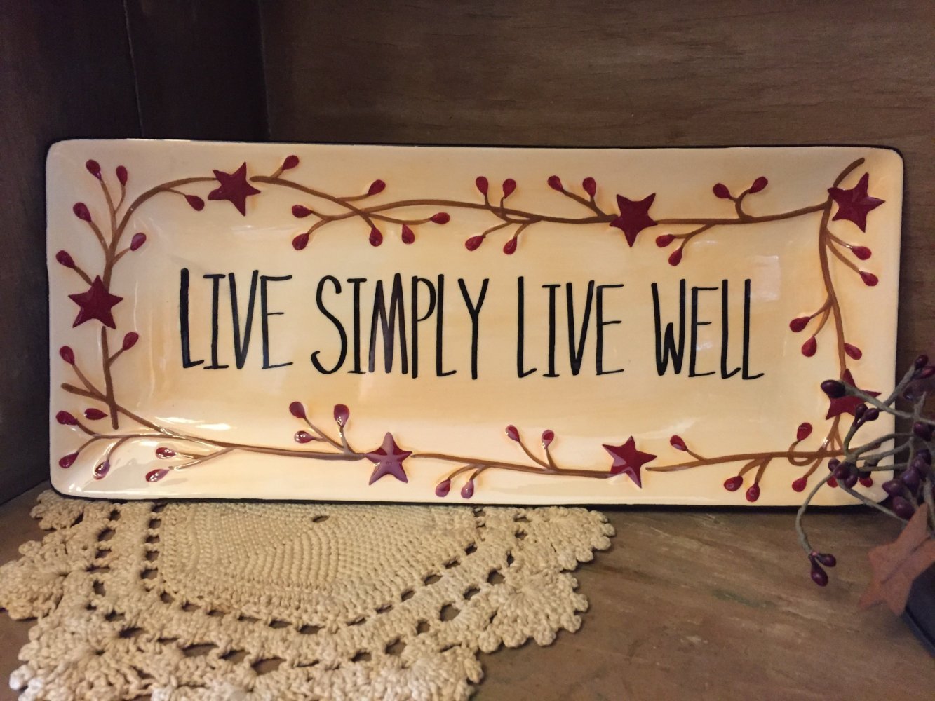 Berry Vine Rectangular Platter