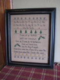 Primitive Sampler - O Come, All Ye Faithful - Primitive Star Quilt Shop