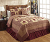 Colonial Star Burgundy Quilt Bundle in 4 SIZES