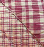 Colonial Star Burgundy Quilted Pillow 16" Filled