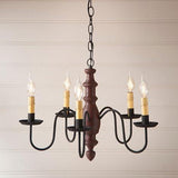 Country Inn Americana Series Wooden Chandelier in 5 COLORS - Primitive Star Quilt Shop - 2