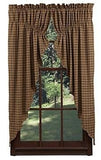 Barrington Scalloped Lined Prairie Curtains - Primitive Star Quilt Shop