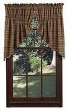 Barrington Scalloped Lined Prairie Swag Curtains - Primitive Star Quilt Shop