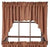 Burgundy Check Scalloped Lined Swag Curtains