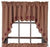 Burgundy Star Scalloped Lined Swag Curtains