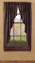 Burlap Chocolate Prairie Curtains