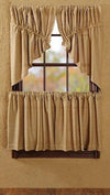 Burlap Natural Prairie Swag Curtains - Primitive Star Quilt Shop - 2