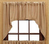 Burlap Natural Swag Curtains - Primitive Star Quilt Shop - 1