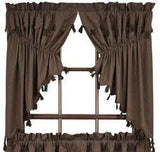 Carrington Tassel Scalloped Lined Prairie Swag Curtains - Primitive Star Quilt Shop - 1