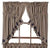 Navy Star Scalloped Lined Prairie Swag Curtains