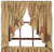 Stratton Burlap Applique Star Prairie Swag Curtains