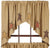 Stratton Burlap Applique Star Swag Curtains