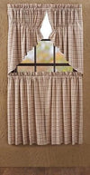 Tacoma Lined Prairie Swag Curtains - Primitive Star Quilt Shop - 2