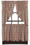 Victory Scalloped Lined Prairie Swag Curtains - Primitive Star Quilt Shop - 2