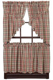 Victory Scalloped Lined Prairie Swag Curtains - Primitive Star Quilt Shop - 2