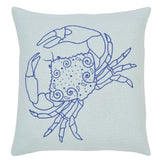 Crab Pillow 18" Down Filled - Primitive Star Quilt Shop - 3