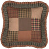 Crosswoods Patchwork Pillow 18" Filled