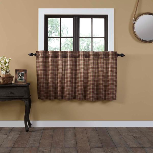 Crosswoods Lined Tier Curtains 36"
