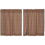 Crosswoods Lined Tier Curtains 36"