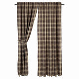 Dawson Star Scalloped Lined Panel Curtains 84" - Primitive Star Quilt Shop